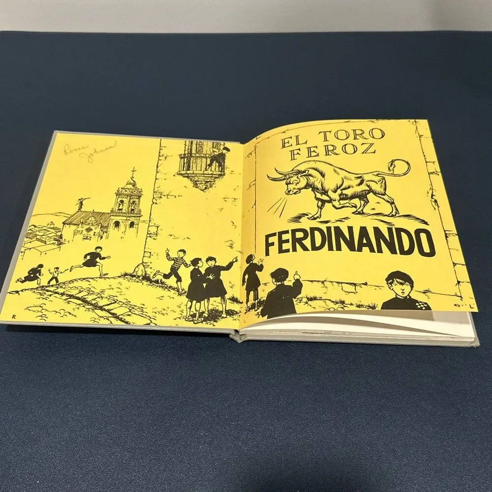 VTG 1964 The Story of Ferdinand HC Illus Book Munro Leaf Robert Lawson Viking - Picture 5 of 6